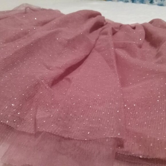 Cute hand made old-pink tutu skirt with layers of iridescent tulle - Picture 3 of 7